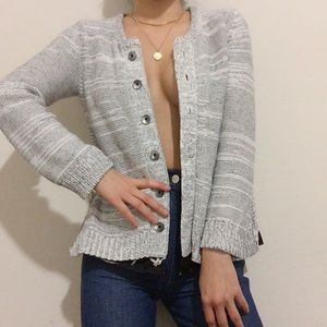Anthropologie Field Flower Marled cardigan